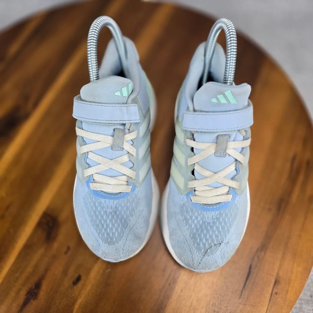 Adidas Duramo 10 Kids Blue Mint Green Athletic Sneakers Size 1 IF4134